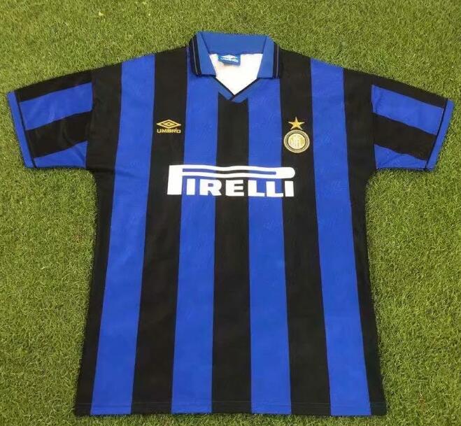 1995-96 Inter Milan Retro Home Kit Soccer Jersey